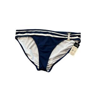 14 Lauren Ralph Lauren Bikini Bottom New Navy Blue Nautical NWT $62